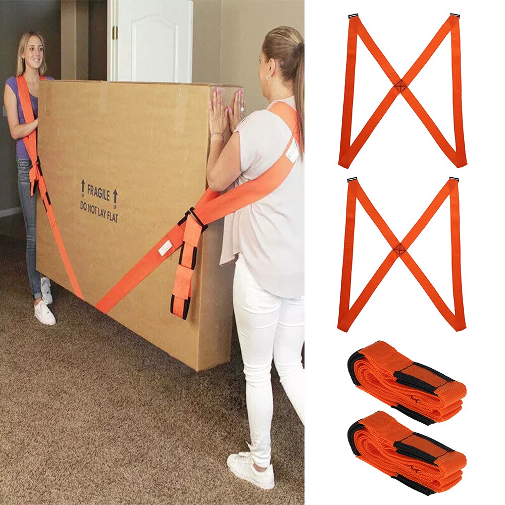 8pcs Heavy Objects Lifting Moving Straps Furniture Shoulder Forearm Carry Rope Useful Upstairs Labor Saving Carrying Belt