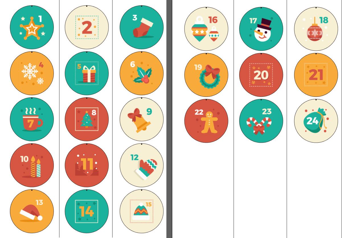 Nengdou 24 Stks/set Kerst Badge Broche Diy Accessoires Voor Kleding Hoed Rugzak Kerstboom Decoratie Kawaii Pins: L  24PCS