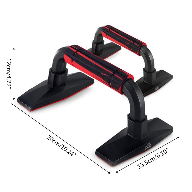 1 Pair Fitness Push Up Stands Bars for Building Chest Muscles Home Gym Exercise 448C