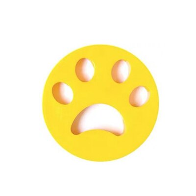 Pet Hair Remover Reusable Washing Machine Hair Remover Pet Fur Lint Catcher Filtering Ball Cleaning Products Accessories: A  yellow