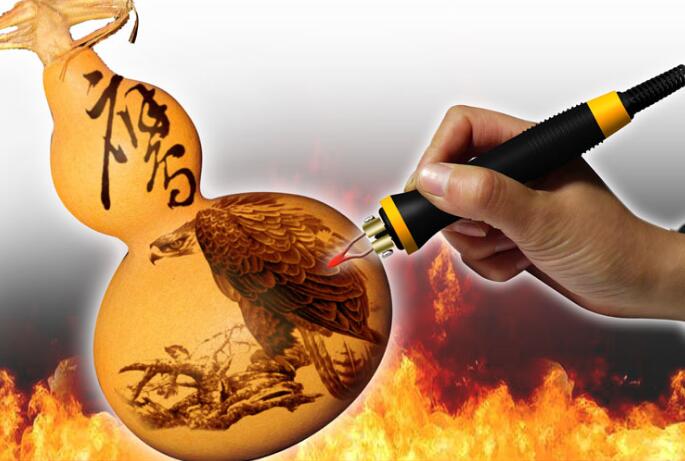 Electrocautery Pen Pyrograph Machine Wooden Plate Heat Transfer Brochure Tool For Gourd,Plank,Leather,Bark