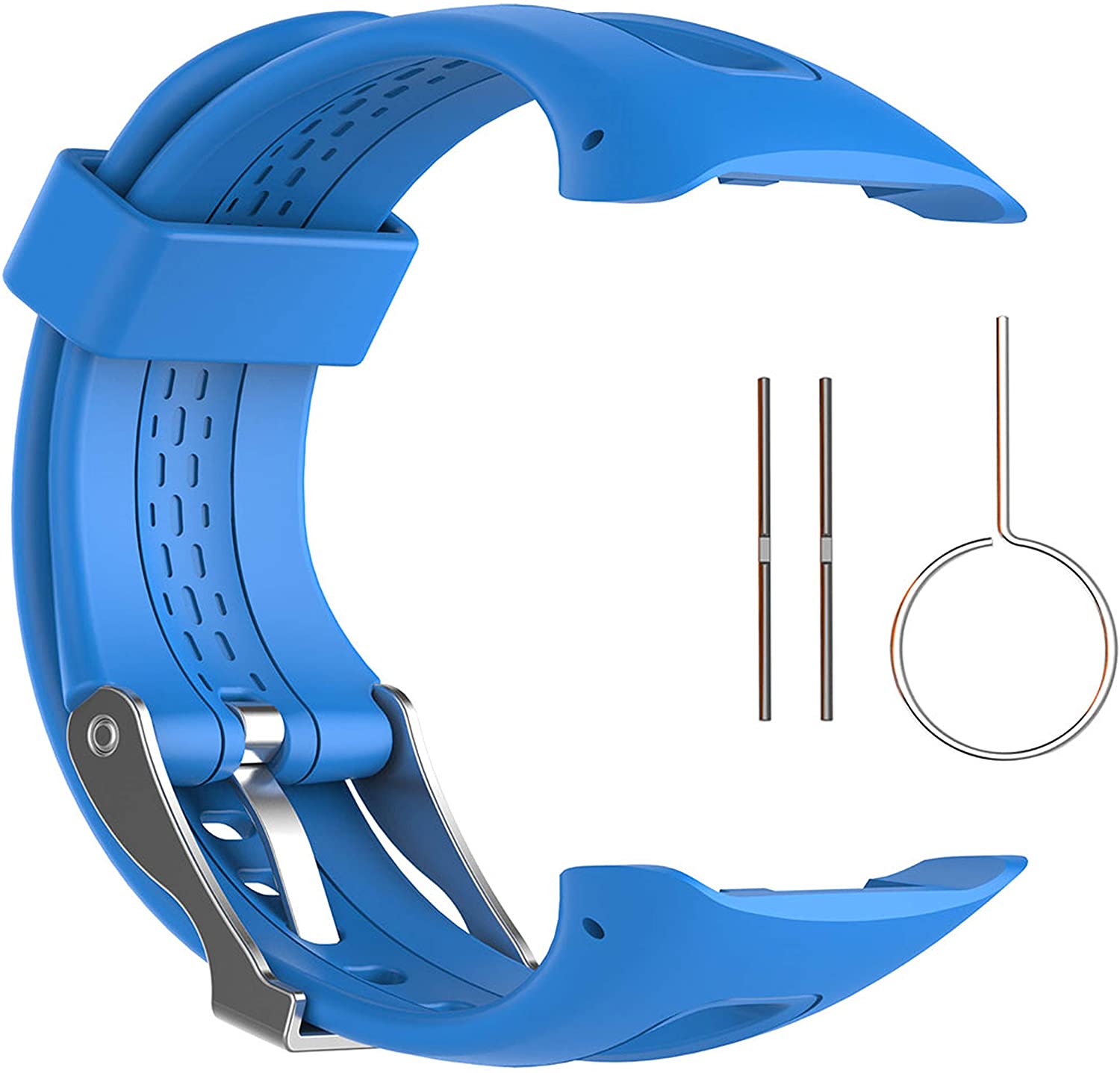 Bracelet de rechange en Silicone souple pour montre Garmin Forerunner, GPS, 10 15: Blue / S size