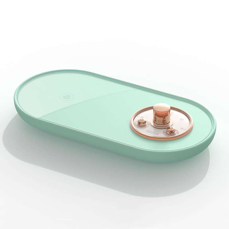 Riscaldatore per tazza USB scaldino per tazza piastra riscaldante tazza termostatica intelligente sottobicchiere 3 ingranaggi appuntamento tappetino riscaldante per caffè tè al latte: verde
