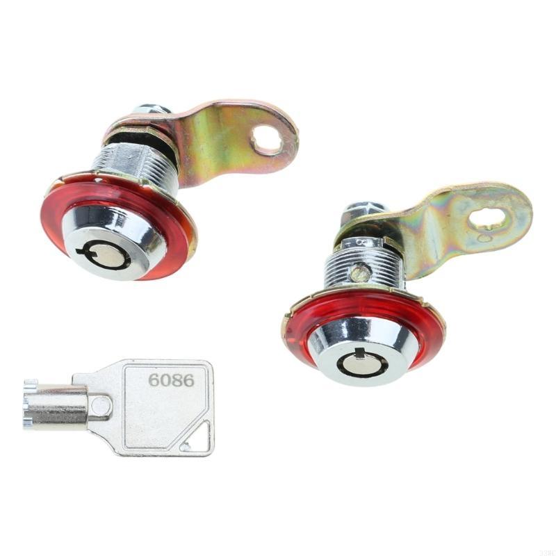 3 stk/sett arkadespillmaskin dørlås lås med nøkkel til jamma-maskiner: Gul