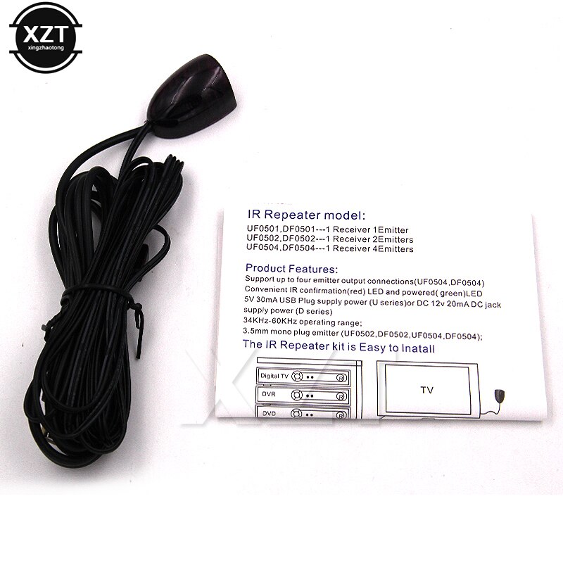 Infrarød fjernbetjening modtager ir extender usb adapter ir remote extender repeater modtager sender til tv sæt stb dvd