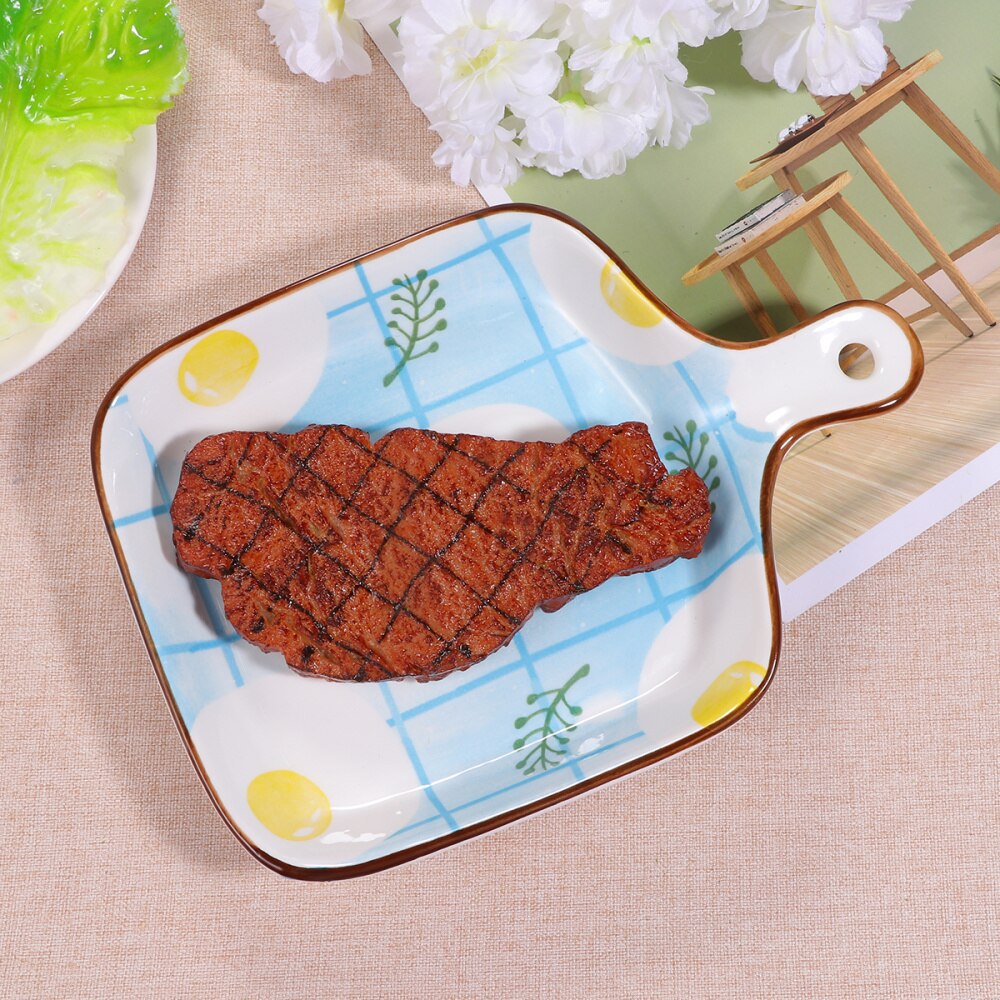 Ceramic Grill Pan Nonstick Plate Grill Cookware Delicate Porcelain Ovenware with Handle for Home (Omelette): Picture 1