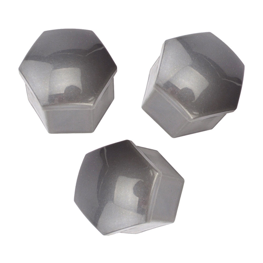 20PCS 19mm Car Hub Screw Cover Car Wheel Nut Lug Dust Cover Caps Bolt Grey