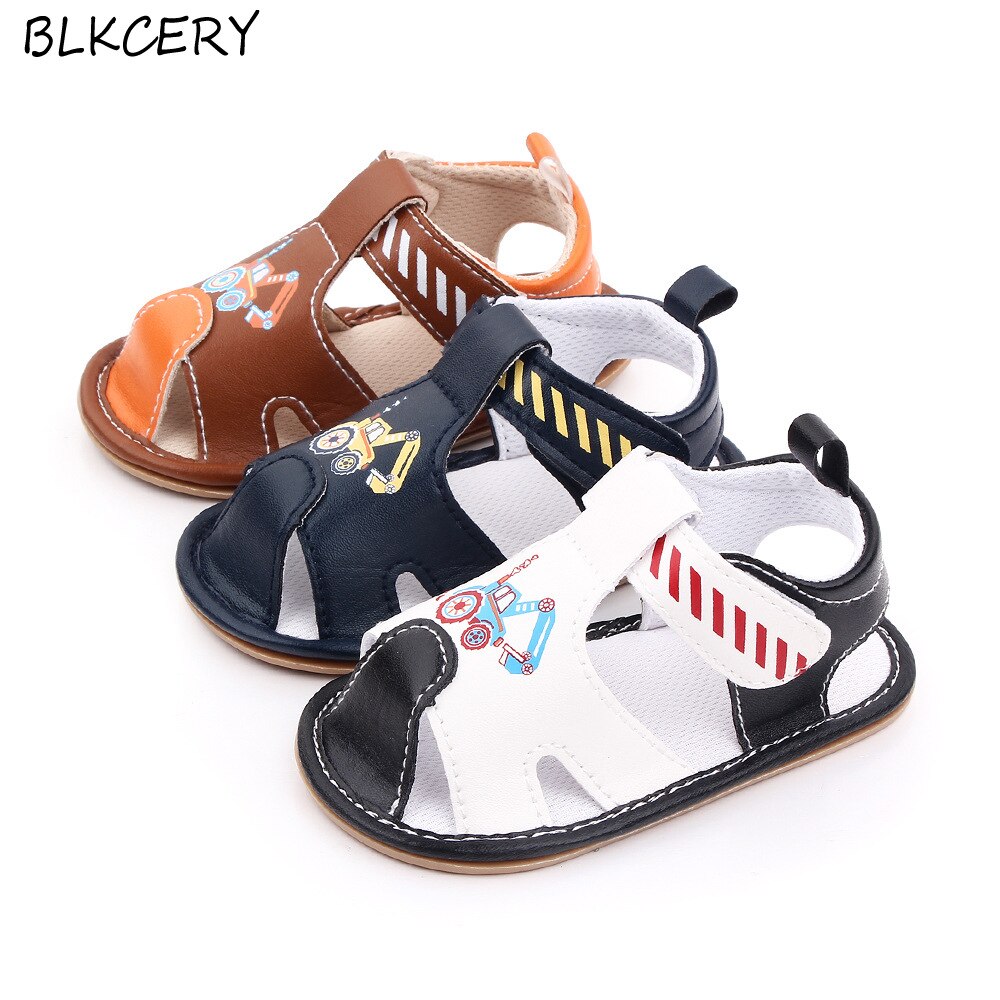 Neue Baby Jungen Sandales Neugeborenen Bebes Sommer Schuhe Kleinkind Schuhe Weiche Gummi Sohle Wohnungen für 1 Jahr alt Leder sandalen