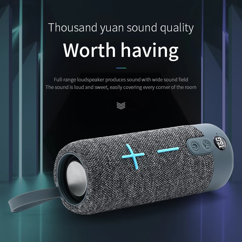 Portable Wireless Speakers Subwoofer Outdoor Powerful Boombox Music Player Sound Box Column For Bluetooth FM Radio Loudspeakers