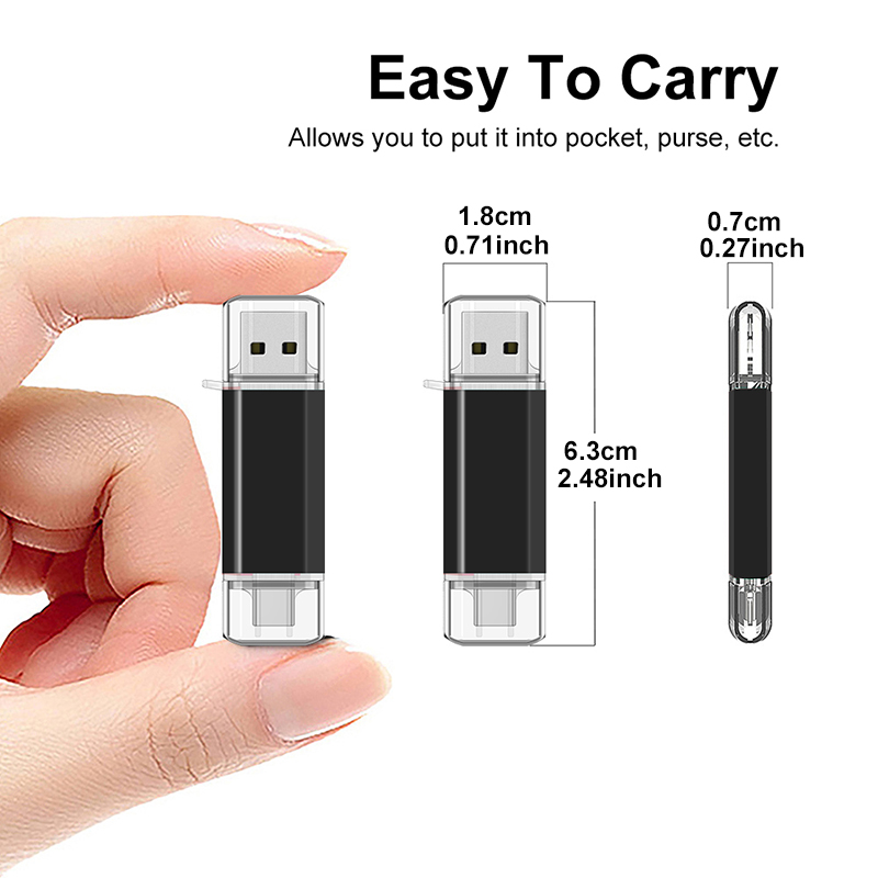 Multifunktionales otg 2 in 1 typ-c usb-Stock 128gb cle usb-Stock 8/16/32/64 gb usb-Stock für telefon