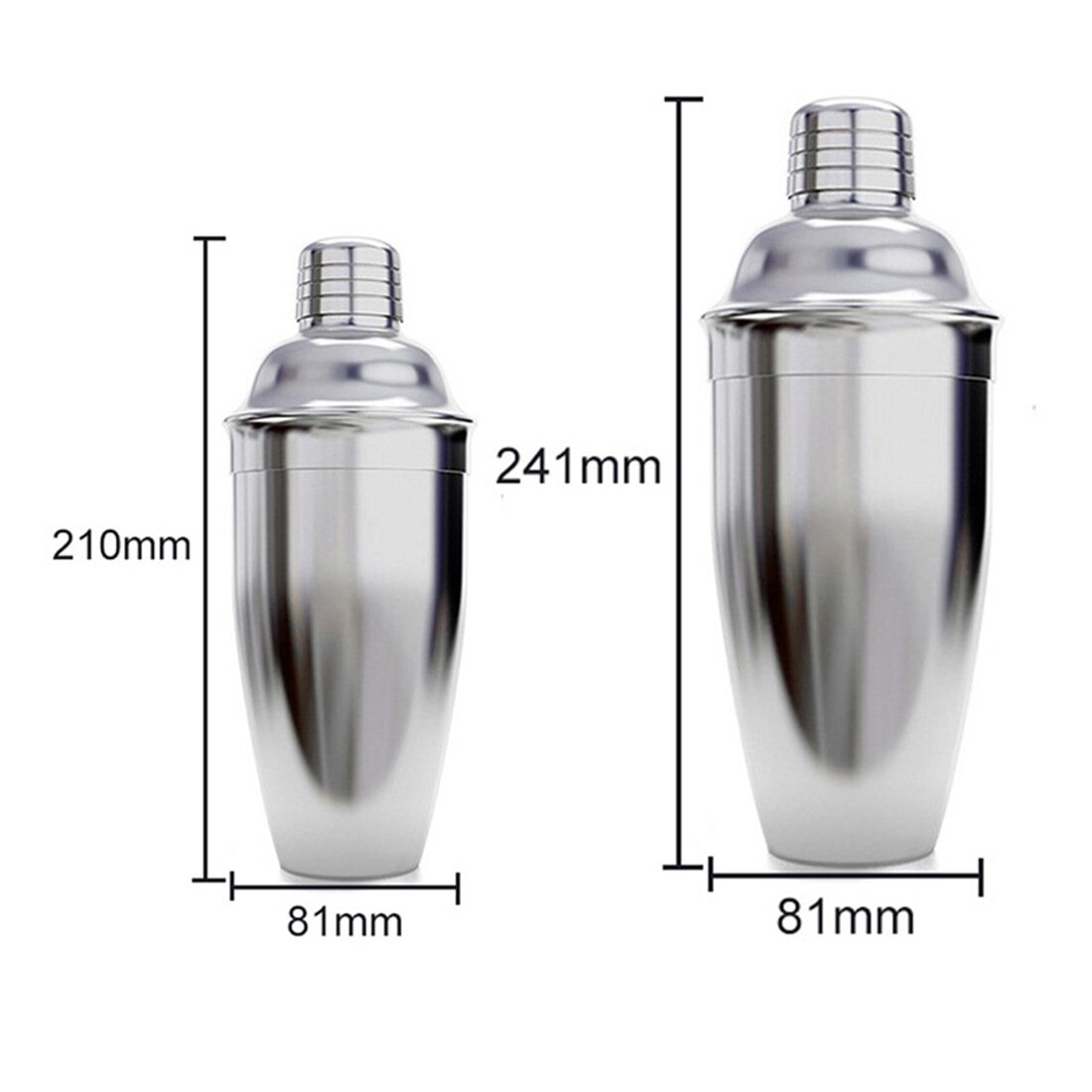 550/750ml cocktail shaker mixer vin martini boston shaker bartender sæt til rustfrit stål drink party bar tilbehør