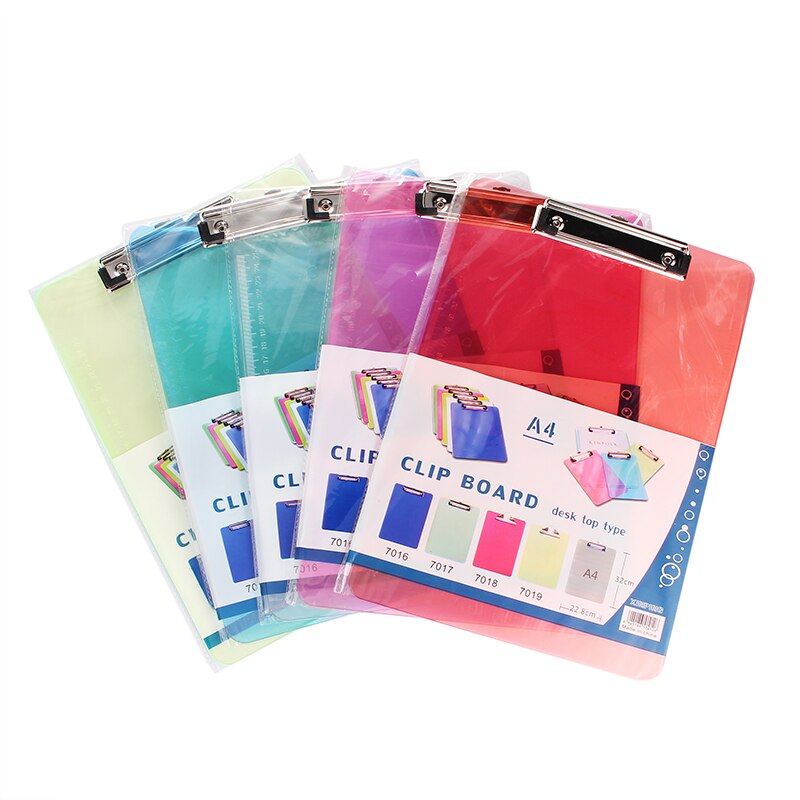 A4 PP Plastic Folder Portable Pad Portable Pen Tray Office Metting File Pocket School folders A5 cilp file