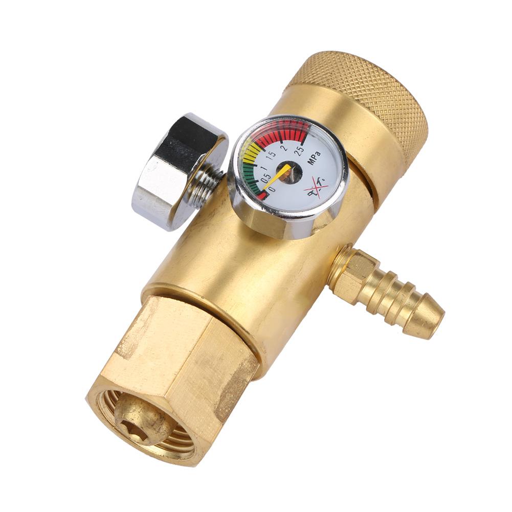 0.4-25MPa Mini Drukregelaar Zuurstof Gas Drukregelaar Air Flow Regulator Gauge Meter Druk Meetinstrumenten