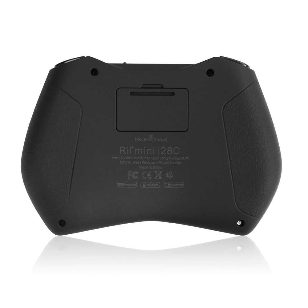 Original Rii i28C 2.4GHz Mini Russian Wireless Keyboard with Touchpad, Air mouse, Backlit, Li-ion Battery for mini PC, TV box