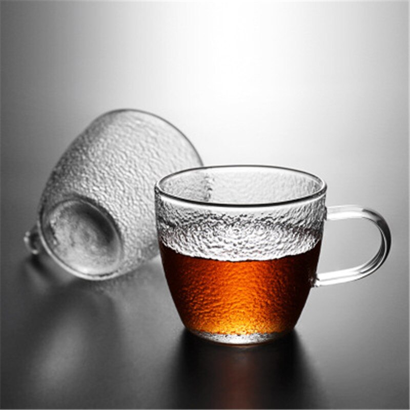 Te kaffemugg värmebeständig hammare snapsglas kaffekoppsset handgjord ölmugg teglas whiskyglasmuggar drinkware