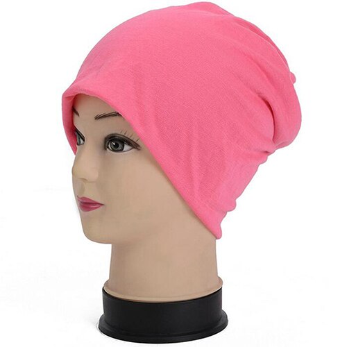 Lente 10 kleuren damesmutsen verstelbare maat muts meisjes skullies wintermutsen voor dames herfst dunne muts: Roos