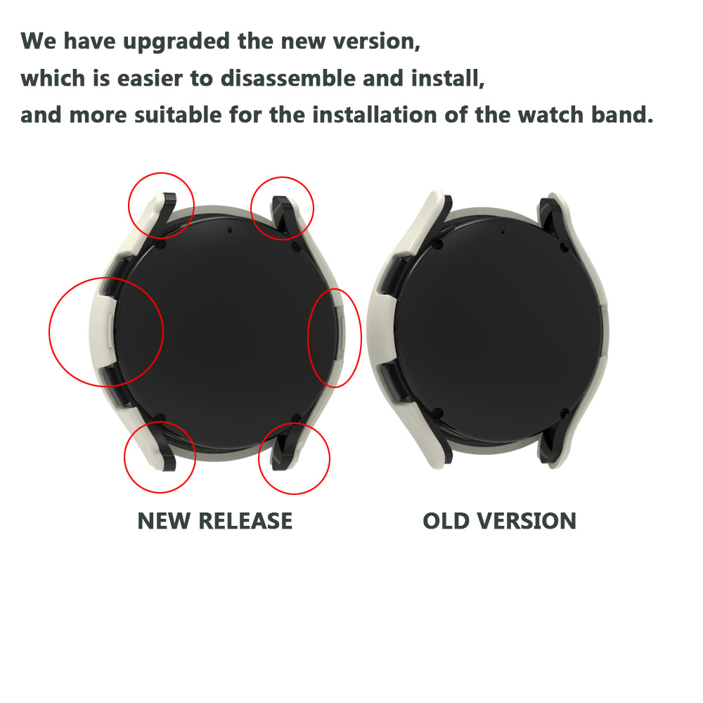 PC borde duro Shell marco Protector bisel anillo funda para Samsung Galaxy Active 2/Watch 5/4 40mm 44mm Active2 Watch5/4 cubierta de escala