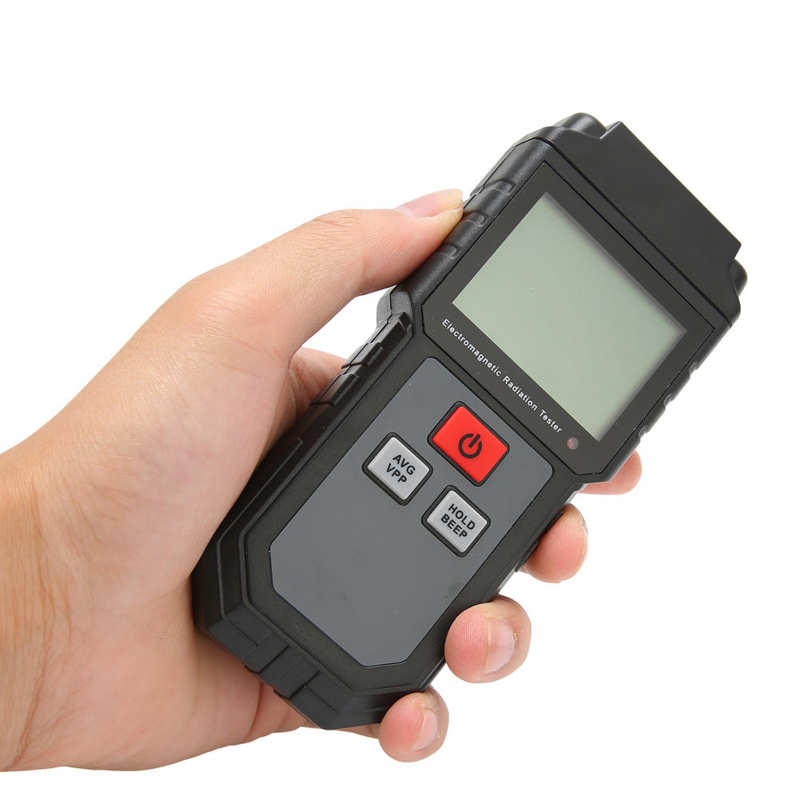 Radiation Detector Electromagnetic Radiation Tester 1V/M-1999V/M LCD EMF Meter with Sound Light Alarm for Home Appliances