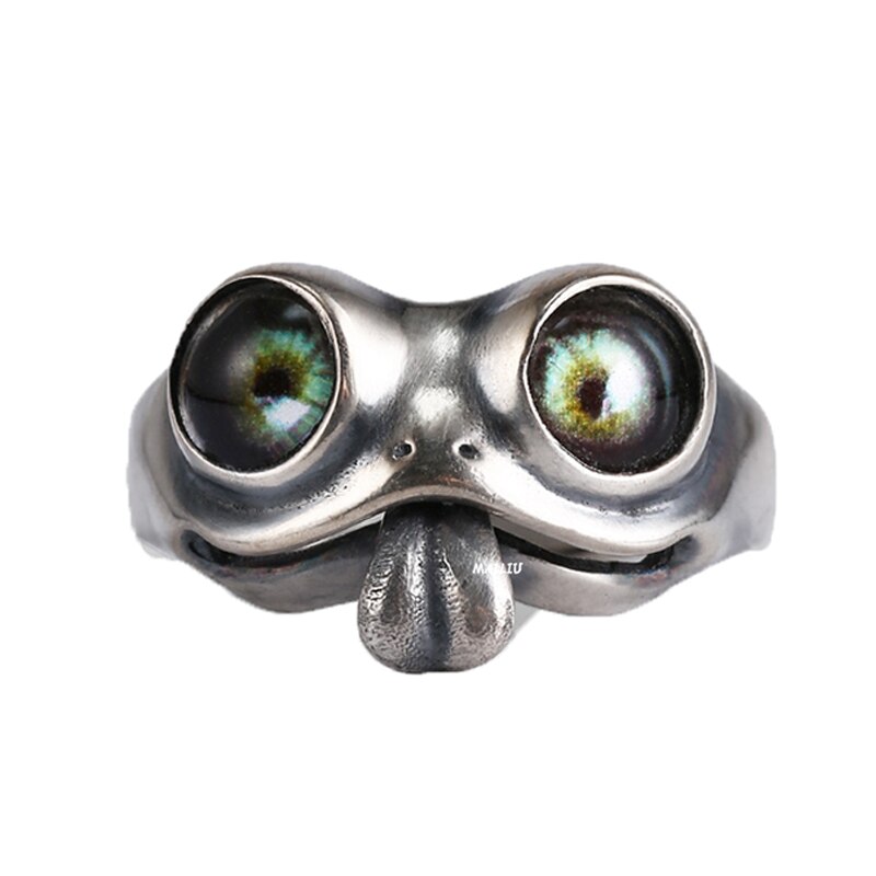 Anillos góticos Retro Para hombre y mujer, joyería de aleación de acero de titanio, color plateado antiguo, estilo Hip Hop, Rock