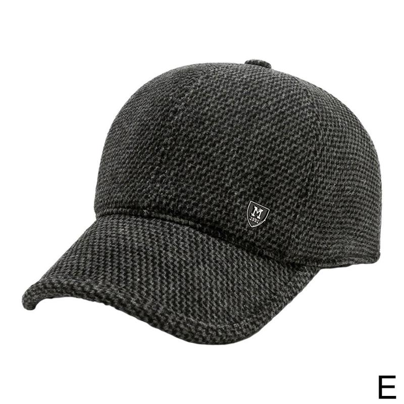 Men Winter Baseball Hat With Earflaps Cap Keep Warm Cap Baseball Fitted Ear Adjustable Outdoor Hats Sports Thick X6t3: E
