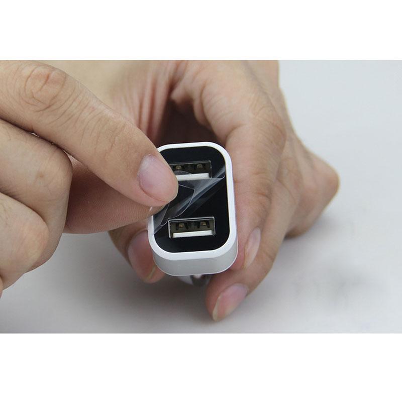 Dual Usb Car Charger Snelle Mobiele Telefoon Oplader 12/24V Plug Power Glow Adapter Mobiele Telefoon Autolader