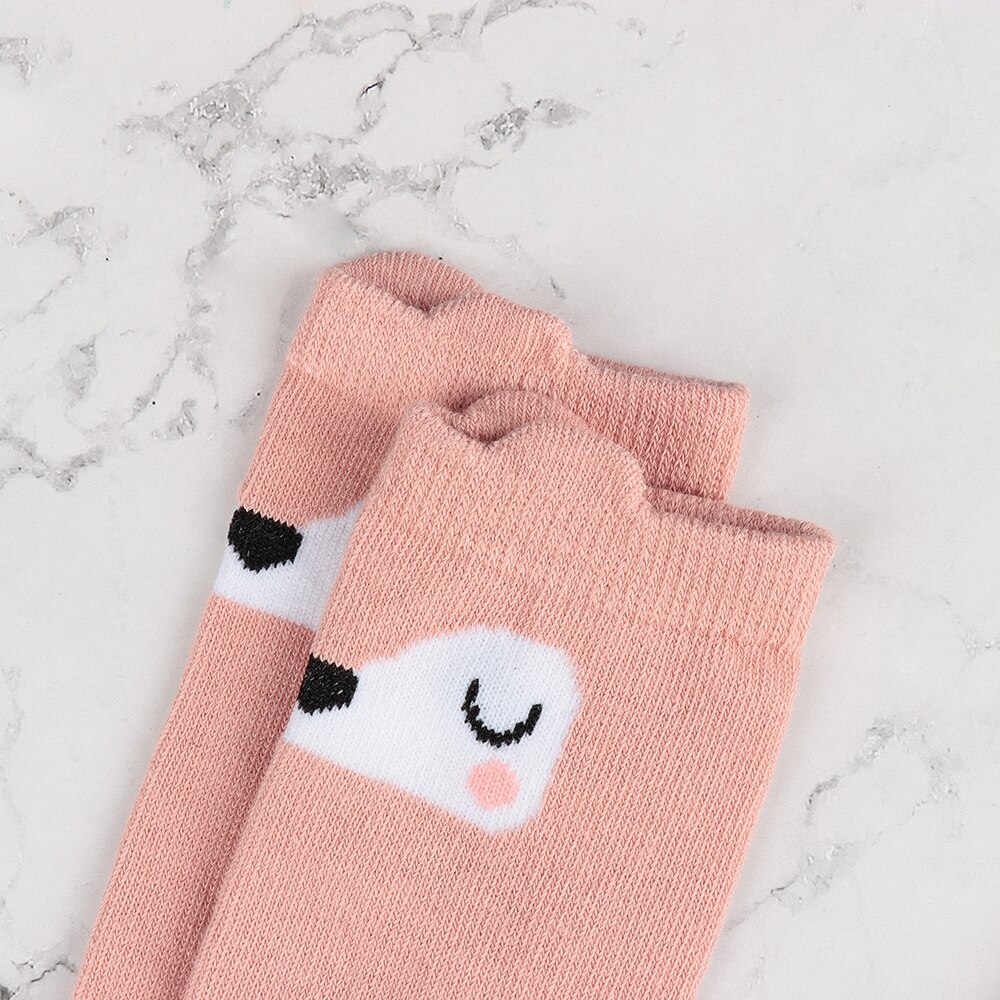 1Pair Fun Cotton Orange Cute Baby Knee Socks Newborn Infant Baby Knee High Socks Children Baby Girls Boys Socks For Age 0-3 Year