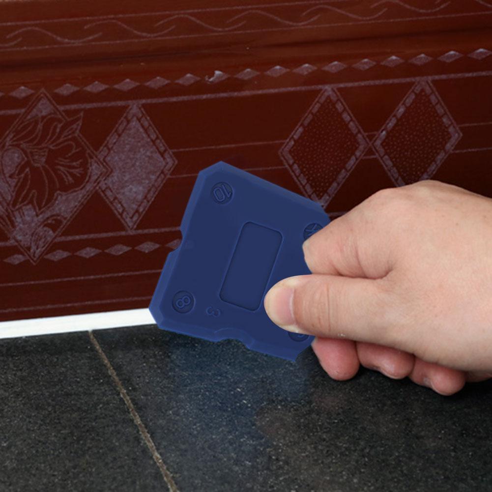 4pcs Caulking Tool Kit Joint Sealant Edge Remover Scraper Blue Hand Tools