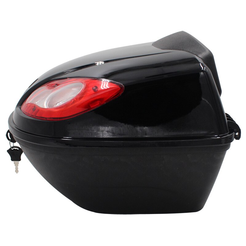 1PC Motorcycle Tailbox Top Lock Luggage Rack Dual Headlight Trunk Battery Car Trolley Storage Box Soft Back Quick Release System
