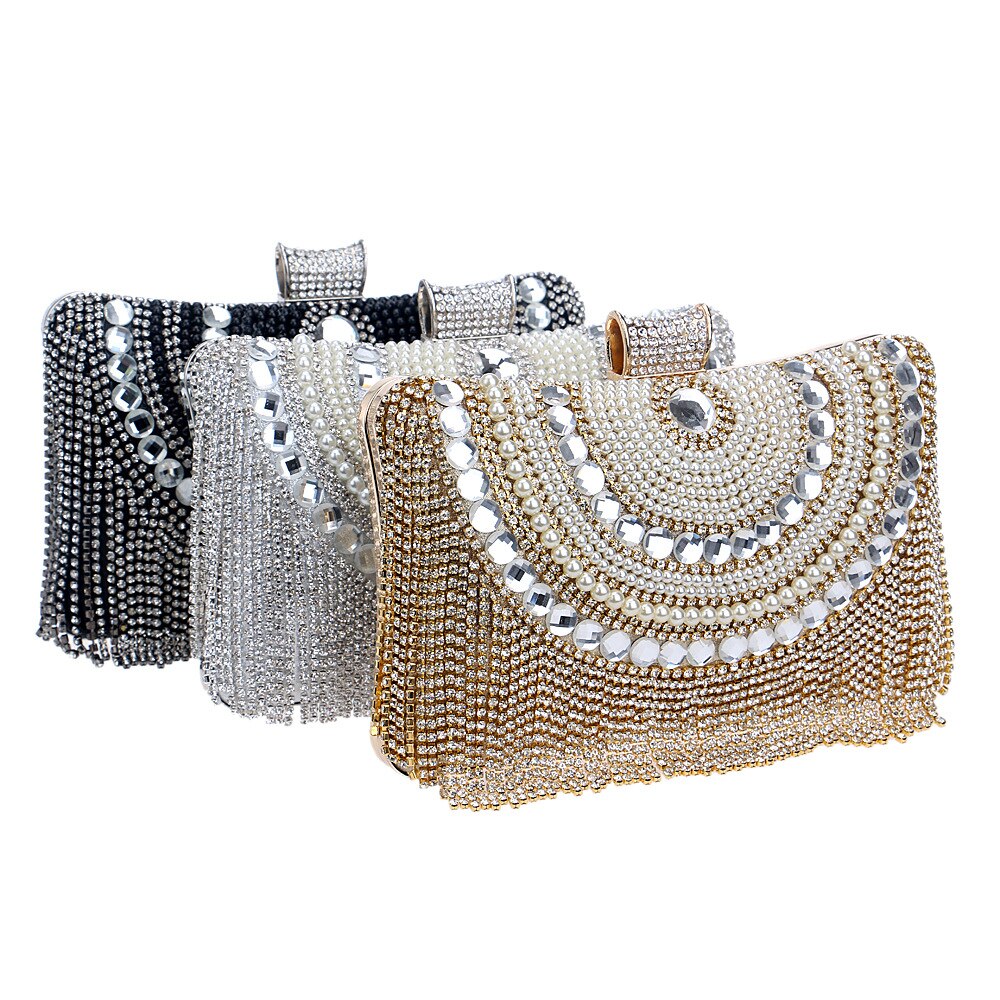 Dames avondtassen handgemaakte clutches voor overdag feesttassen handtassen van kristal clutches handtas ketting schoudertas