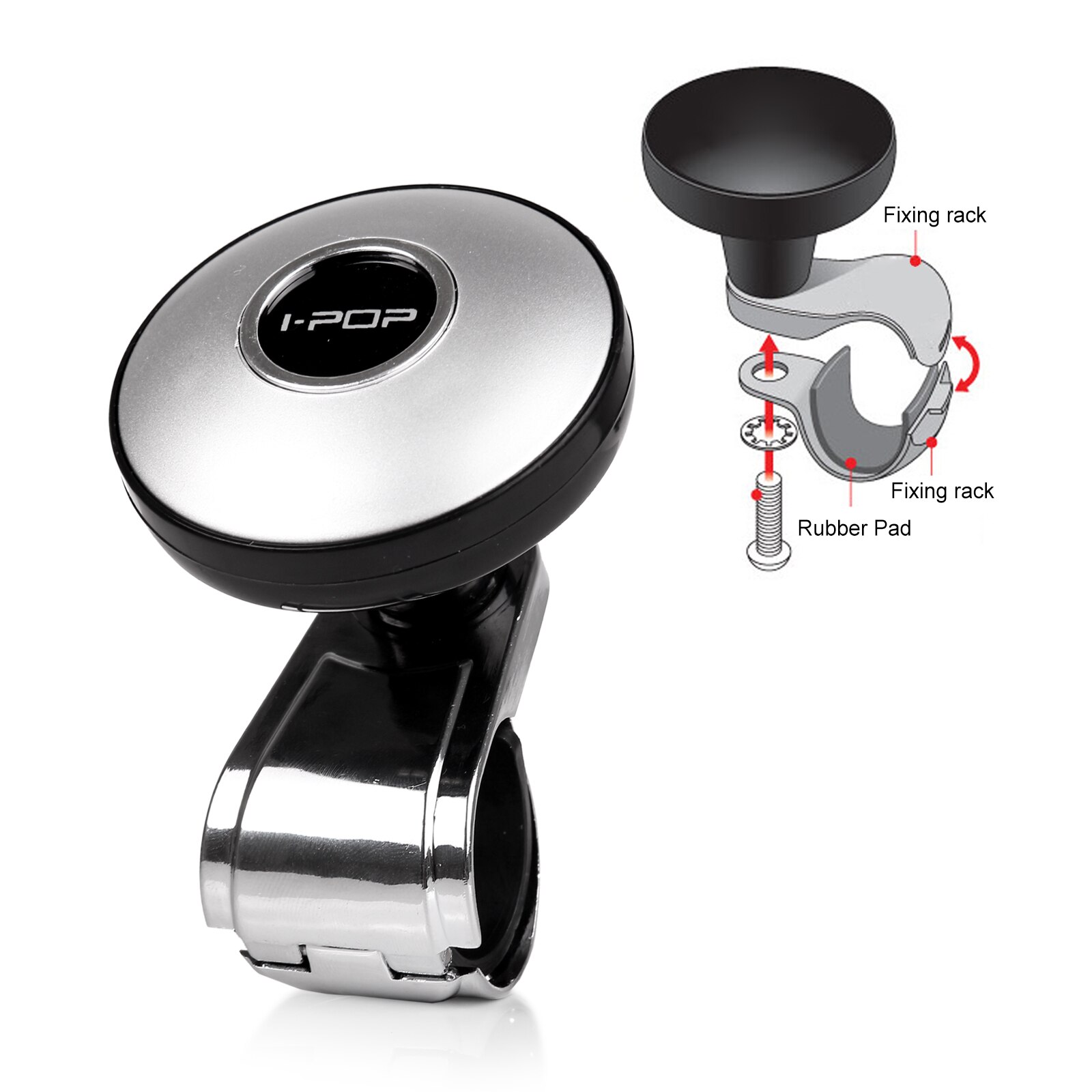 Bilratt spinner knopp krafthandtag kula handkontroll kul booster wheel förstärkare auto spinner knopp kula universal: Stil 2