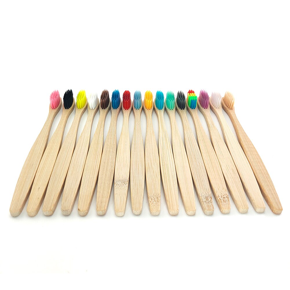 1PC bamboo toothbrush +wooden bamboo tube environmental protection tooth brush tooth cleaning adult oral care travel set