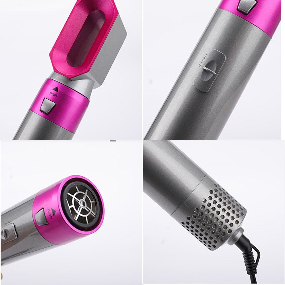 Electric Blow Dryer 5 In 1 Hair Dryer Volumizer Rotating Hairdryer Hair Straightener Comb Curling Brush Hair Dryer Hair Air Comb