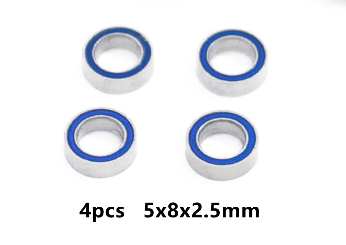 Full Set Bearings 5x11x4mm 5x8x2.5mm For 1/10 RC Car Traxxas Rustler Bandit Slash 2WD: 4pcs small