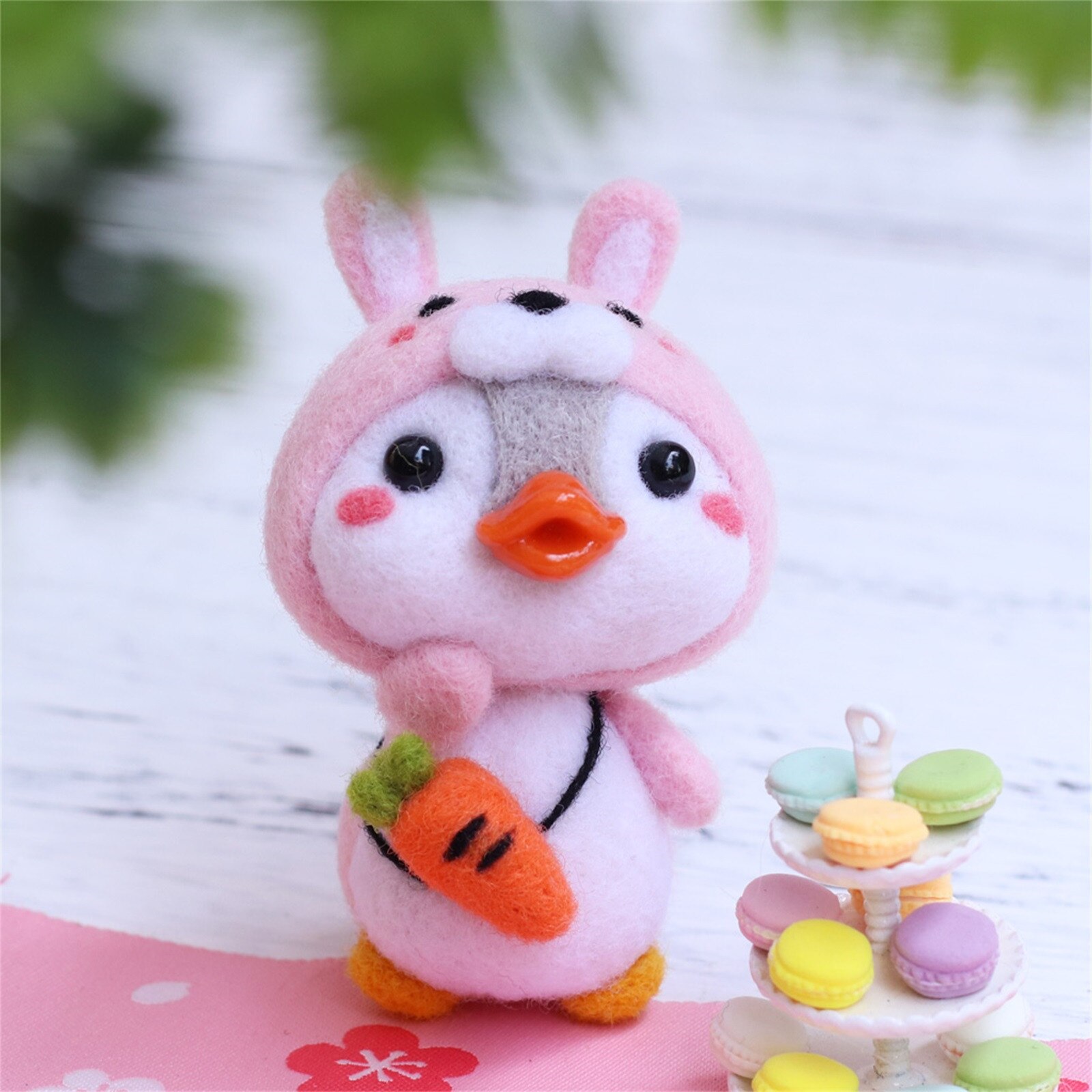Leuke Pinguïn Patroon Handgemaakte Diy Poke Wol Vilt Materiaal Productie Pakket Kinderen Gevulde Pop Voor Kinderen Kinderen Pluchen Speelgoed: G