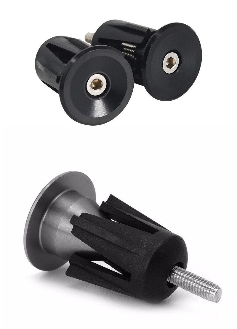 1pair Bicycle Grip Handlebar End Cap Aluminium Alloy Lock Mtb Cycling Handle Bar Grips End Plugs For Bike Handlebar Accessoies