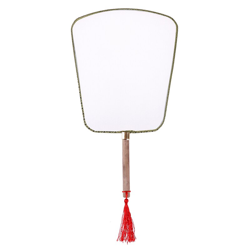 Blank Children's Drawing Fan Children DIY Handmade Painting Palace Fan Round Fan Kindergarten Puzzle Art Painting Material: B