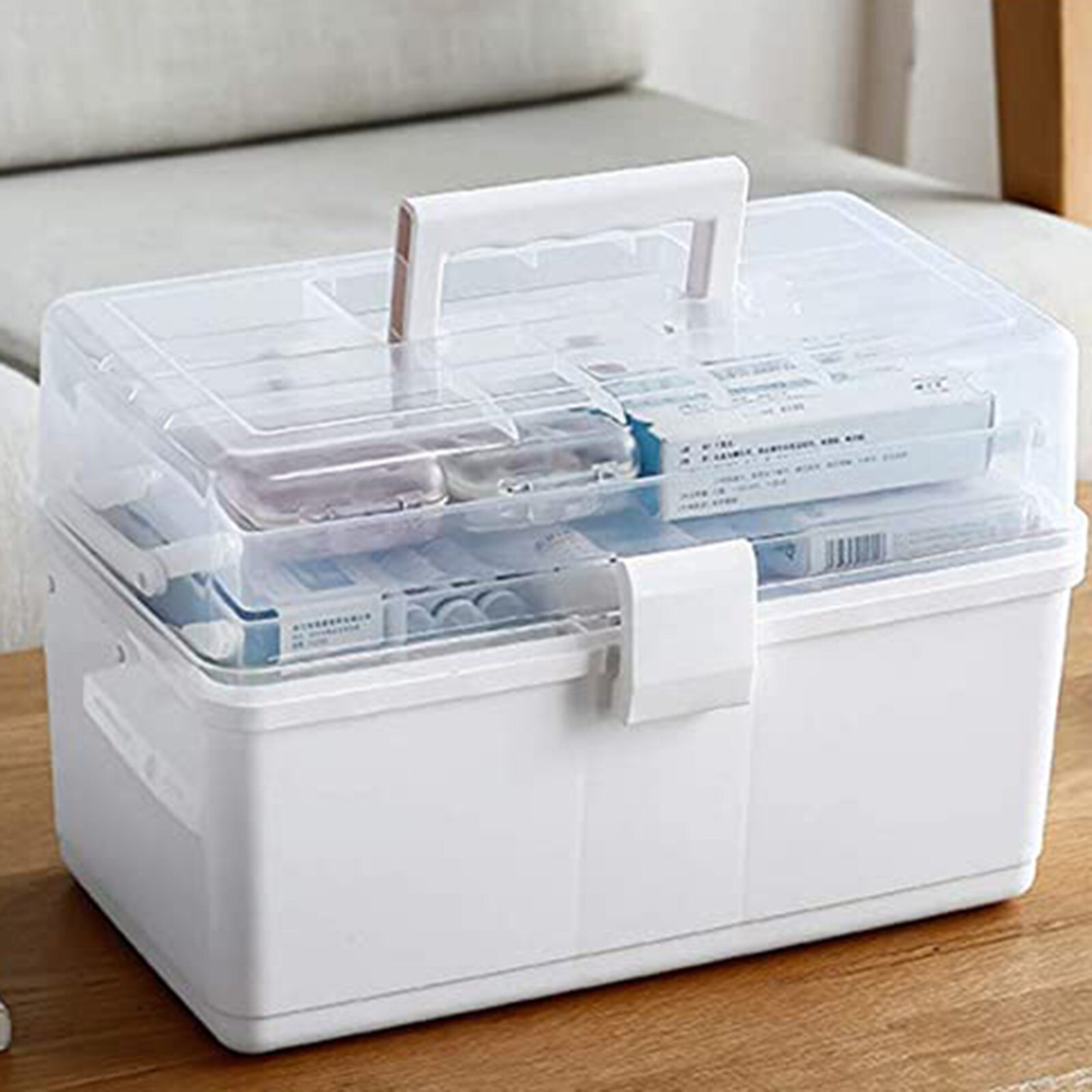 40 # medizin Schrank Schrank Medizin Kasten Kunststoff transparent Kasten Haushaltswaren Organizer Container Lagerung Korb