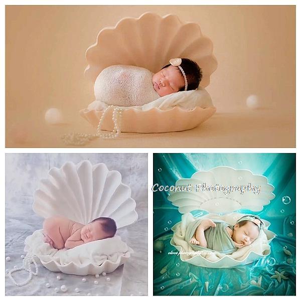 Newborn Photography Prop Photography Baby Props Iron Shell Photo Props Baby Studio Accessori Prop Set for Posing Newborn Shoot