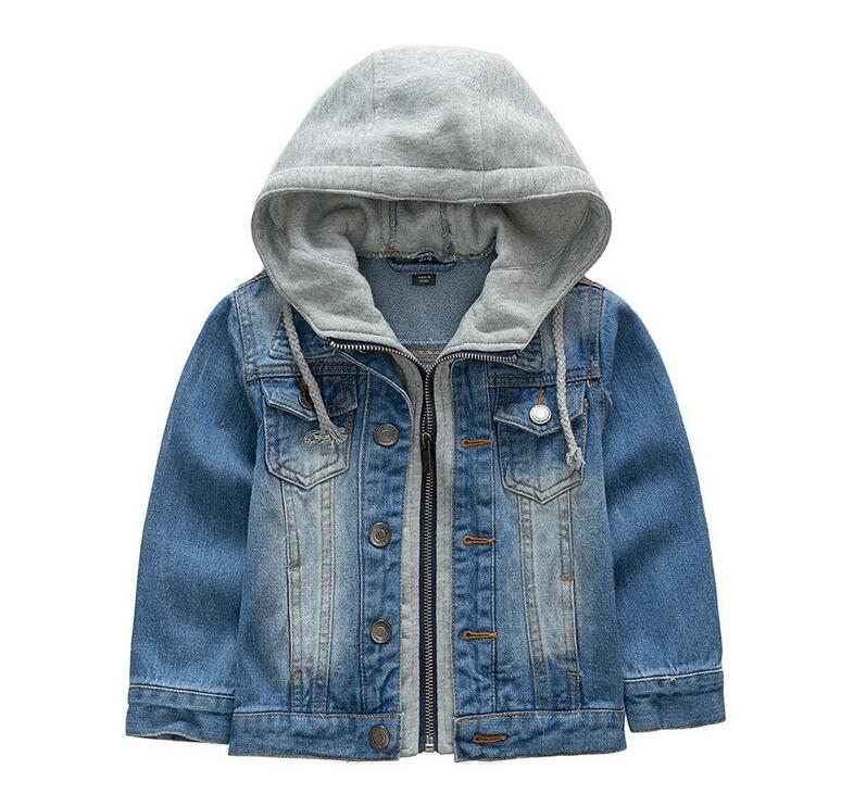 ,Boys Jackets,Boy&#39;s Denim Outercoat,Children Outerwear,Spring and Autumn Clothes,Kids Jeans Clothes,For 3-9T