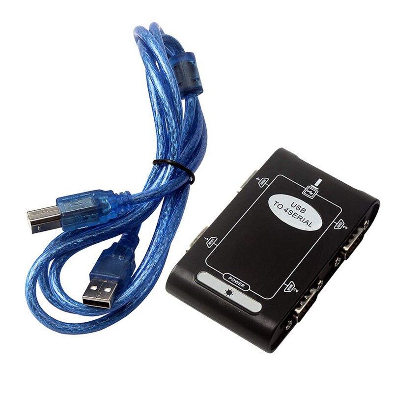 4 Poort RS232 Naar Usb 2.0 Adapter Usb Seriële DB9 Com Converter Controller Card