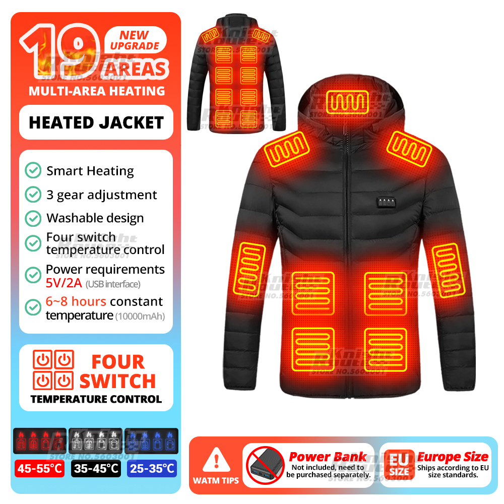 21 Bereiche beheizte Jacke Winter Herren Damen Motorradjacke USB elektrische Heizjacke beheizte Weste Moto Thermokleidung Mantel: Beige / XS