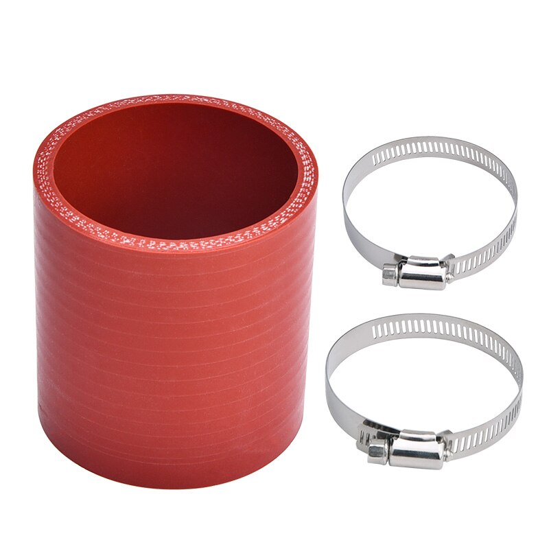 Speedwow Universal Siliconen Intercooler Koelvloeistof Slang Auto Intercooler Siliconen Rechte Hoofd 90 Graden Elleboog Buis 76Mm 63Mm 51mm: Red 63 76mm