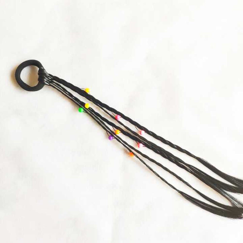1pc børn paryk fletninger multi-farve mini klip børn elastikker hårbånd pige søde hår tilbehør koreansk stil hår reb: 1