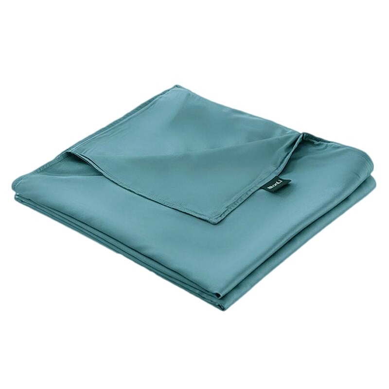 Zonli 1Pcs Moderne Dekbedovertrek Soild Kleur Verwijderbare Dekbedovertrekken Met Rits Thuis Dekbed Queen Size Deken Cover: Blue green / 48X72in