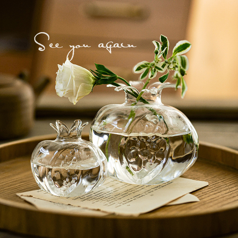 Vaso de flores de vidro decorativo garrafa de flores hidropônico planta pote flores recipiente ornamento de mesa casa quarto decoração de mesa