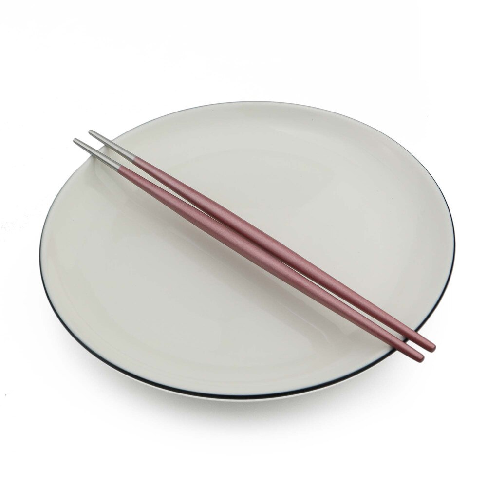 1 Pair Korean Stainless Steel Chopsticks Food Grade Japanese Food Hashi Chop Sticks Sushi Dinnerware Cooking Utensils