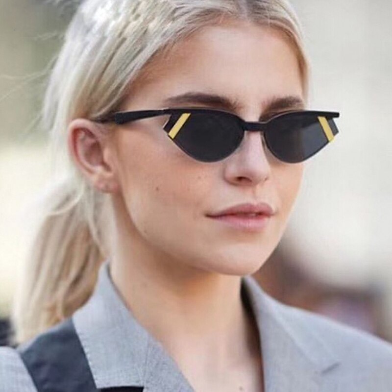 Yoovos Sexy lunettes de soleil yeux de chat femmes petit cadre à la en plastique Vintage lunettes de soleil pour femme UV400