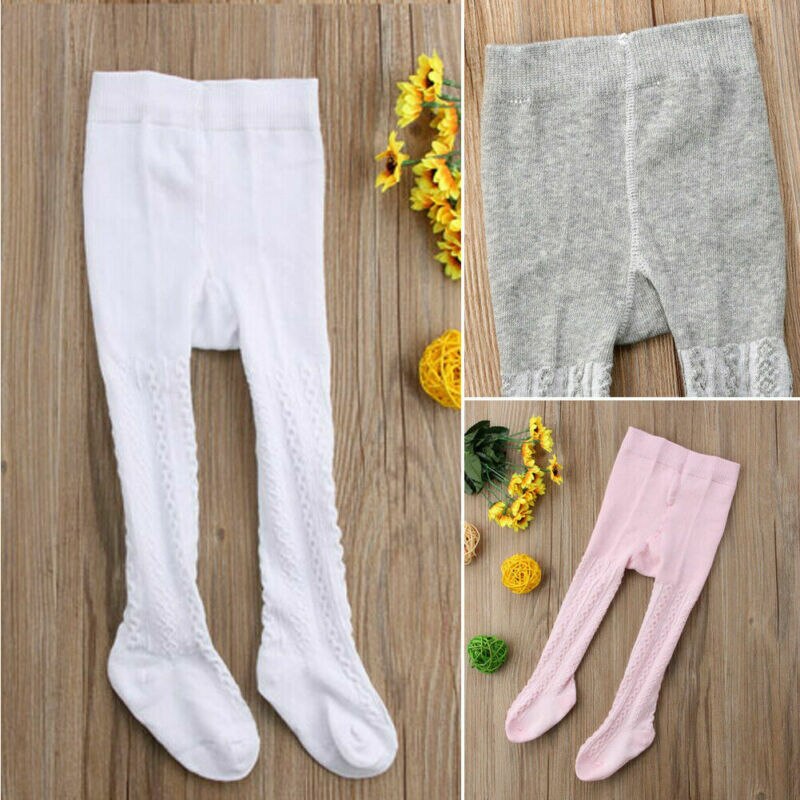 3 paia/lotto (3 colori) 0-2Y bambino bambino bambini ragazze collant collant morbido caldo calzini lunghi calze