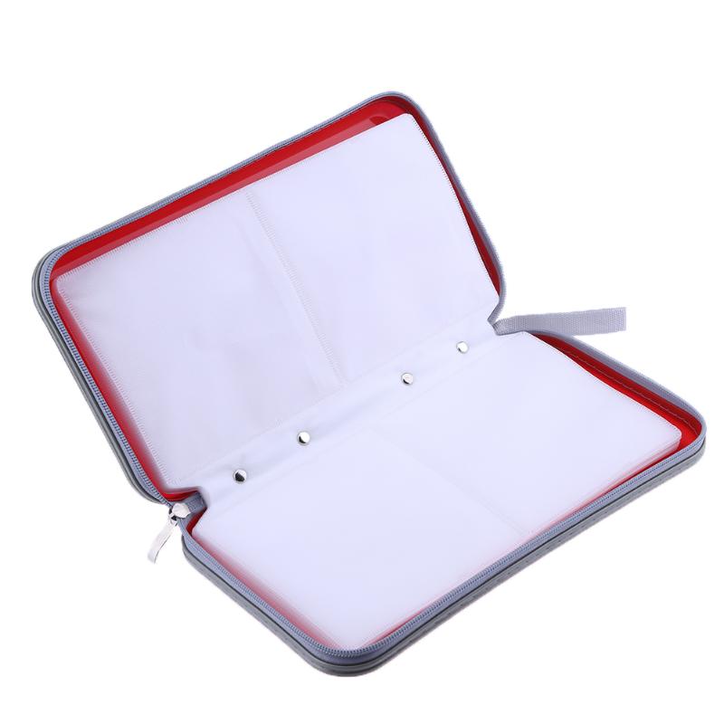 Portable 80pcs Disc CD DVD VCD Wallet Storage Organizer Case CD Sleeve Hard Bag Album Box Large Capacity bag-25