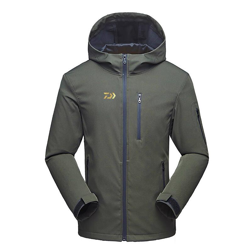 Winter Winddicht Vissen Jas Ultra Dunne Uv-bescherming Kleding Warm Houden Windjack Vissen Jas Pakken: XXXL / Army Green